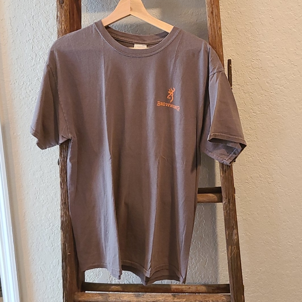 Mens Browning t-shirt size large